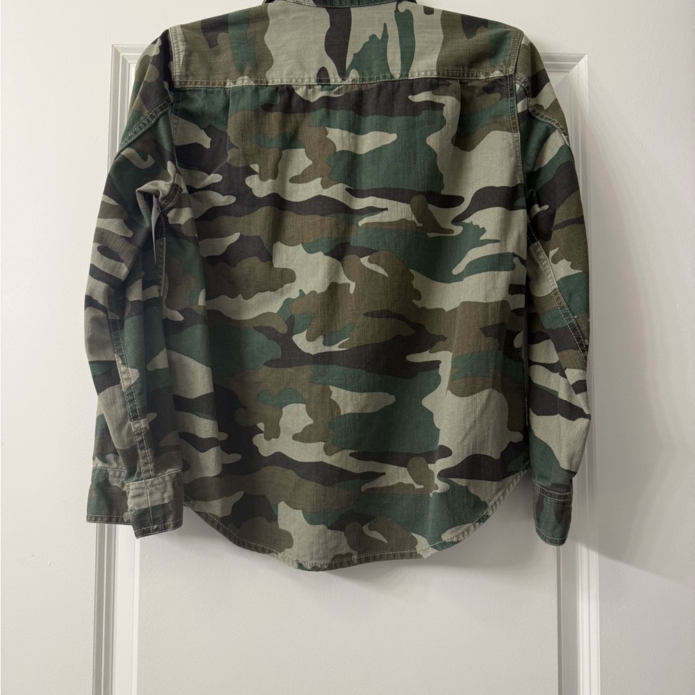 J. Crew Green Camo Shirt Jacket - Picture 5 of 5